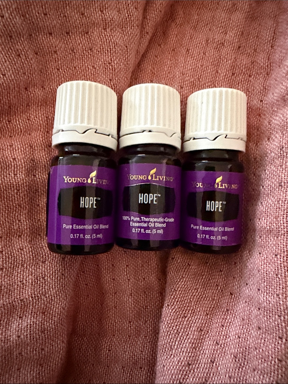 Young Living HOPE Essential Oil Bottles - Set of 3 (Will sell separately!)